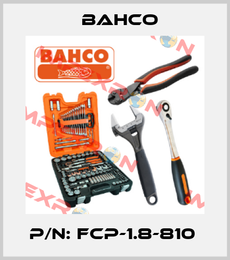 P/N: FCP-1.8-810  Bahco