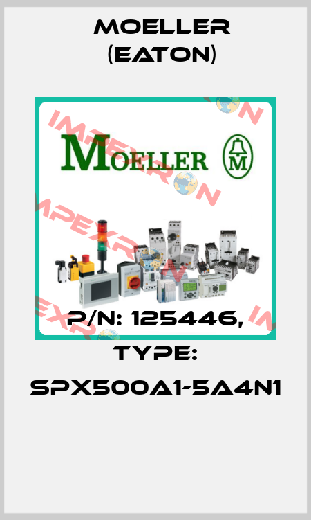 P/N: 125446, Type: SPX500A1-5A4N1  Moeller (Eaton)