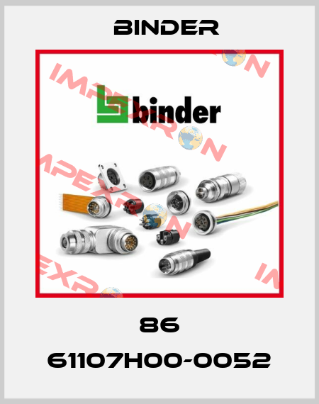 86 61107H00-0052 Binder