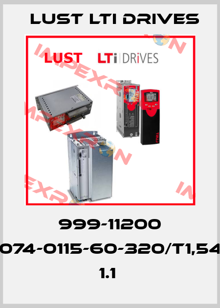 999-11200 LSN-074-0115-60-320/T1,54,P,G1 1.1  LUST LTI Drives