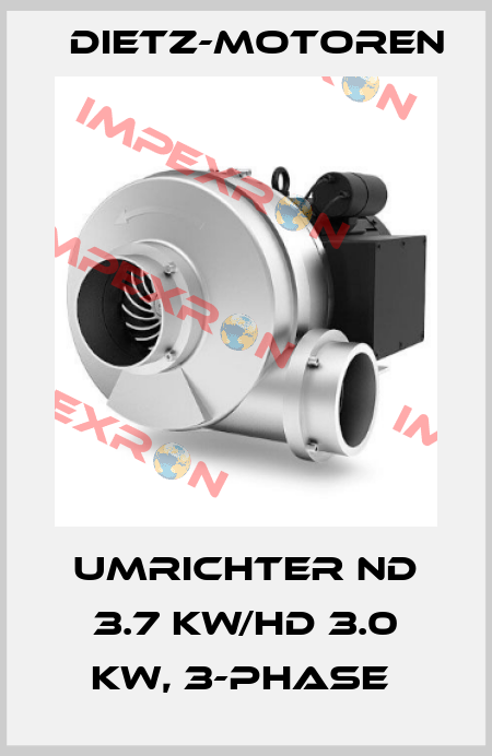 UMRICHTER ND 3.7 kW/HD 3.0 kW, 3-Phase  Dietz-Motoren