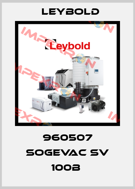 960507 SOGEVAC SV 100B  Leybold