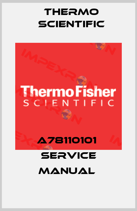 A78110101  Service Manual  Thermo Scientific