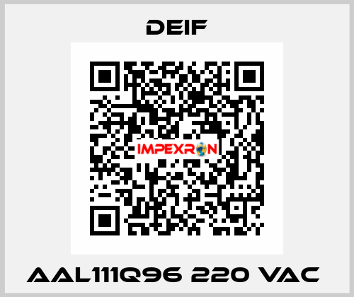 AAL111Q96 220 VAC  Deif