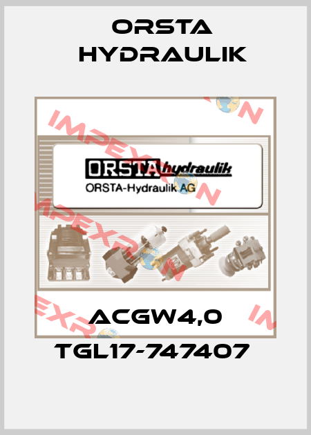 ACGW4,0 TGL17-747407  Orsta Hydraulik