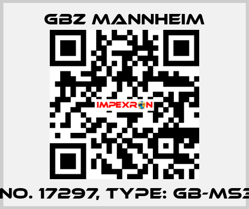 Id No. 17297, Type: GB-MS30  GBZ MANNHEIM