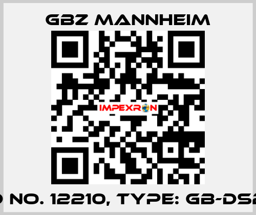 Id No. 12210, Type: GB-DS2  GBZ MANNHEIM