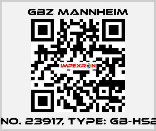 Id No. 23917, Type: GB-HS20  GBZ MANNHEIM