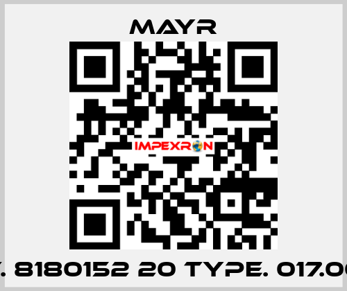 Art. 8180152 20 Type. 017.000.2 Mayr