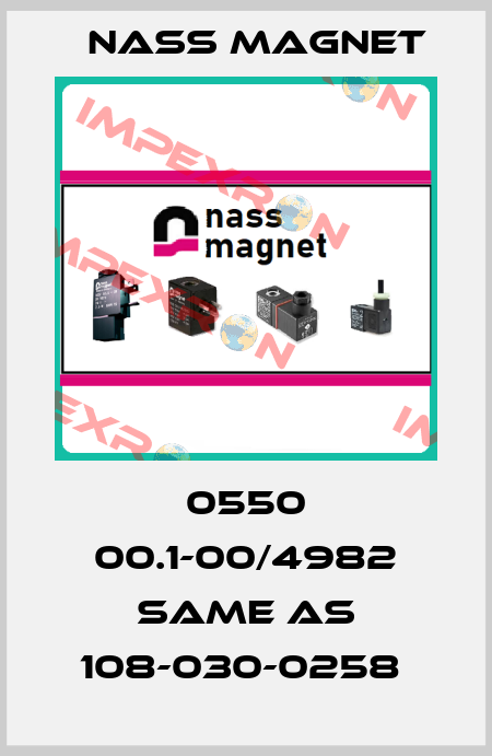 0550 00.1-00/4982 same as 108-030-0258  Nass Magnet