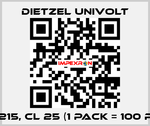 082215, CL 25 (1 Pack = 100 pcs)  Dietzel Univolt