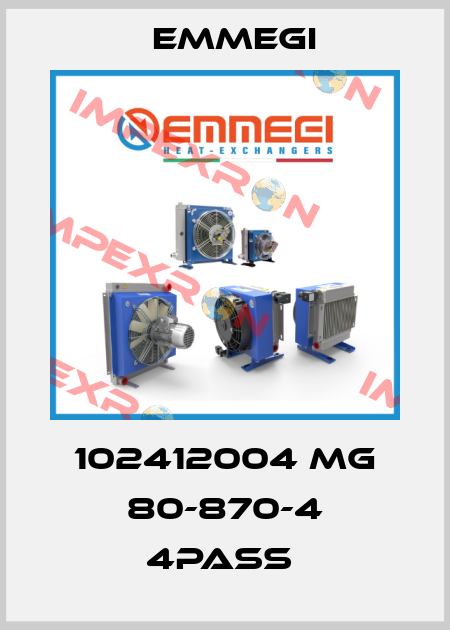102412004 MG 80-870-4 4PASS  Emmegi