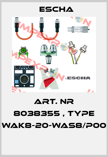 Art. Nr 8038355 , type WAK8-20-WAS8/P00  Escha