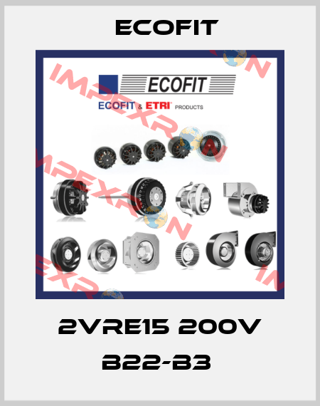 2VRE15 200V B22-B3  Ecofit
