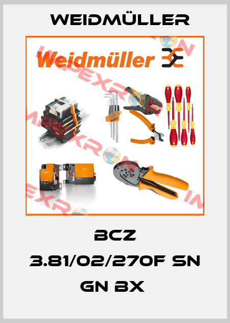 BCZ 3.81/02/270F SN GN BX  Weidmüller