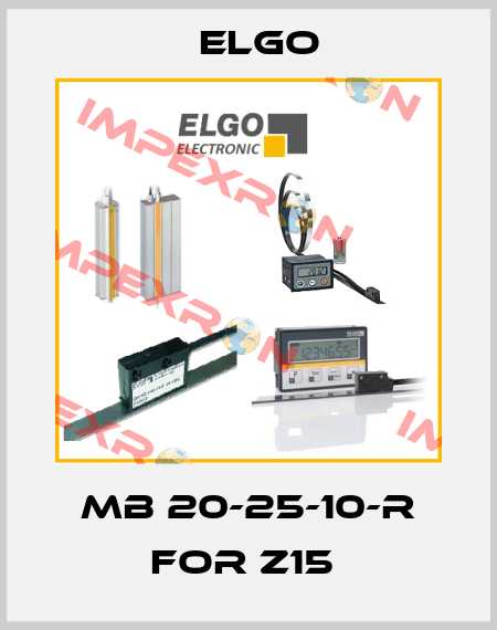 MB 20-25-10-R For Z15  Elgo