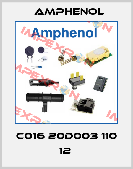 C016 20D003 110 12  Amphenol