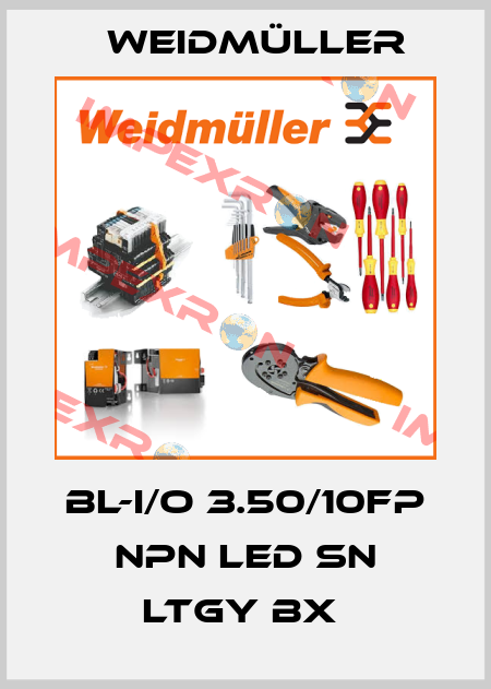 BL-I/O 3.50/10FP NPN LED SN LTGY BX  Weidmüller