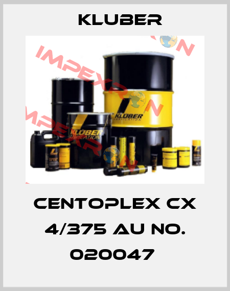CENTOPLEX CX 4/375 AU NO. 020047  Kluber