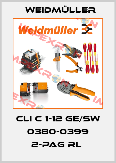 CLI C 1-12 GE/SW 0380-0399 2-PAG RL  Weidmüller