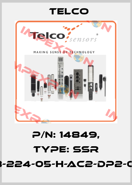 p/n: 14849, Type: SSR 02-118-224-05-H-AC2-DP2-0.5-J12 Telco