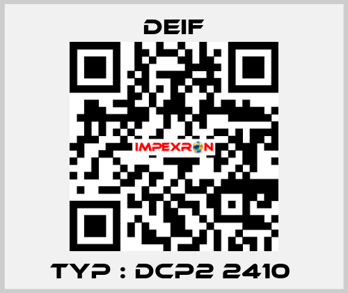 Typ : DCP2 2410  Deif