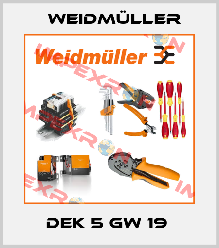 DEK 5 GW 19  Weidmüller