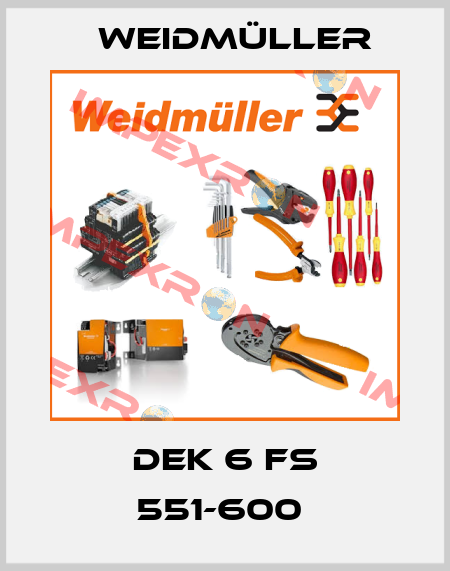 DEK 6 FS 551-600  Weidmüller