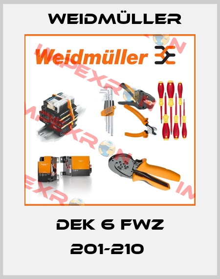 DEK 6 FWZ 201-210  Weidmüller