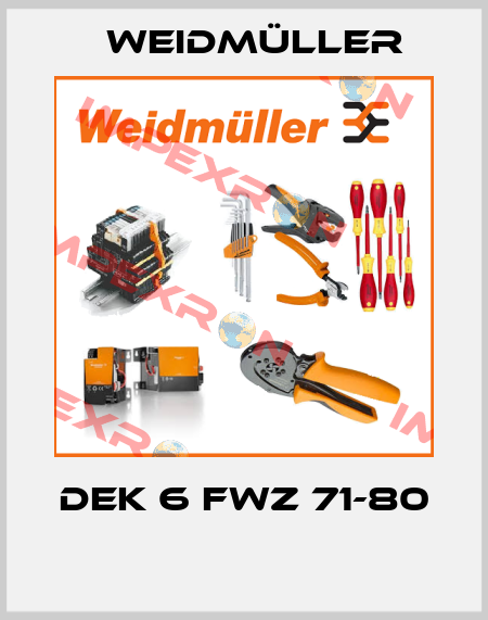 DEK 6 FWZ 71-80  Weidmüller