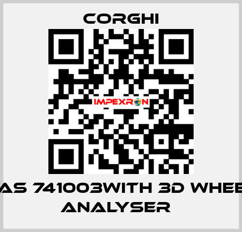 VAS 741003with 3D wheel analyser   Corghi