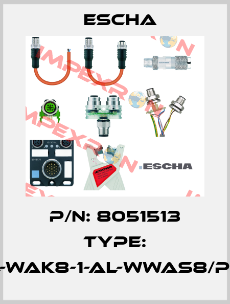 P/N: 8051513 Type: AL-WAK8-1-AL-WWAS8/P00 Escha