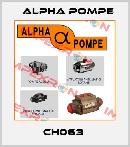 CH063  Alpha Pompe