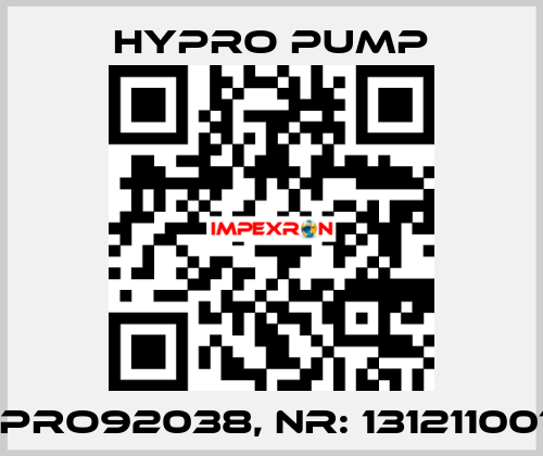 HYPRO92038, Nr: 1312110014   Hypro Pump