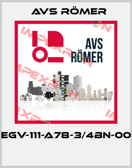 EGV-111-A78-3/4BN-00  Avs Römer