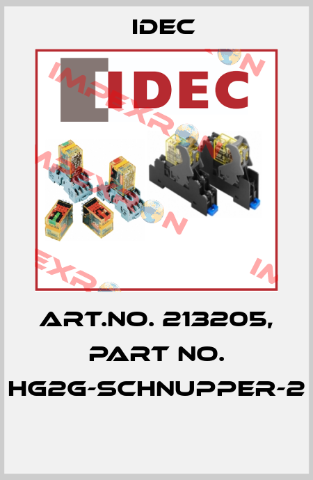 Art.No. 213205, Part No. HG2G-SCHNUPPER-2  Idec