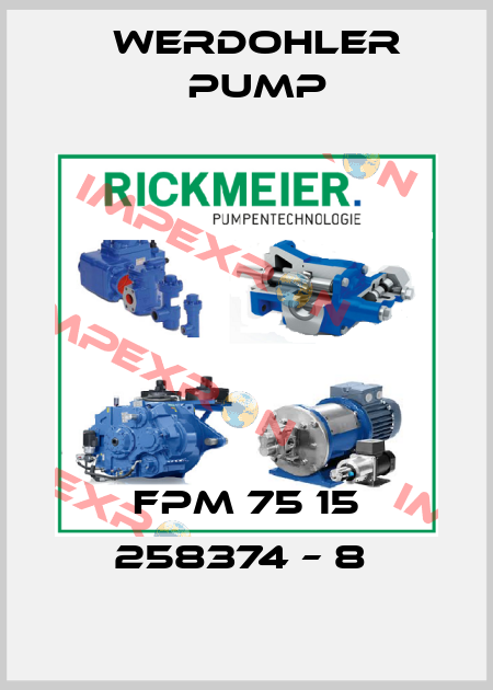 FPM 75 15 258374 – 8  Werdohler Pump