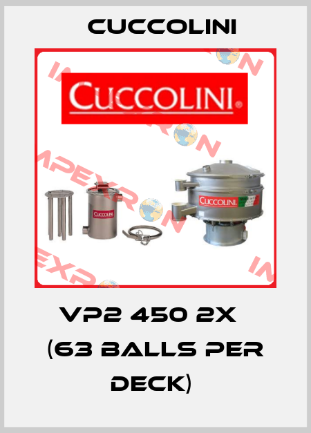 VP2 450 2X   (63 balls per deck)  Cuccolini
