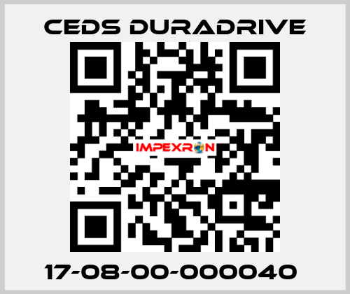 17-08-00-000040  Ceds Duradrive