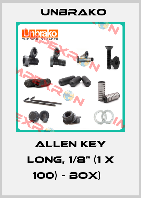 Allen Key long, 1/8" (1 x 100) - Box)   Unbrako