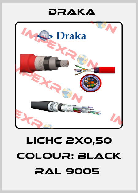 LICHC 2X0,50 COLOUR: BLACK RAL 9005  Draka