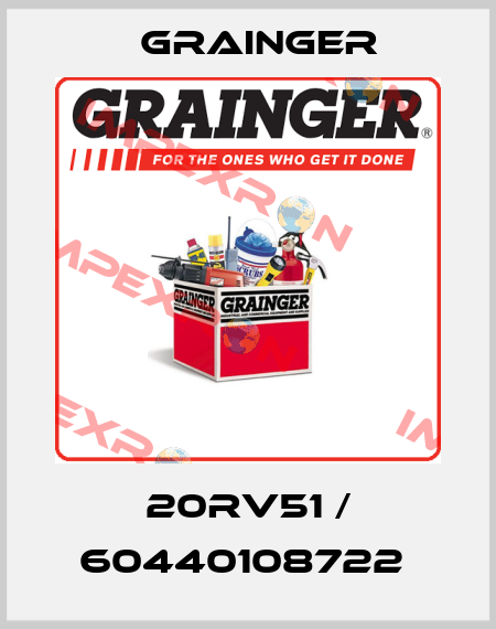 20RV51 / 60440108722  Grainger