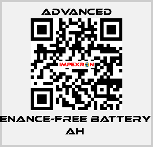 Maintenance-Free Battery 12V, 12 Ah  Advanced