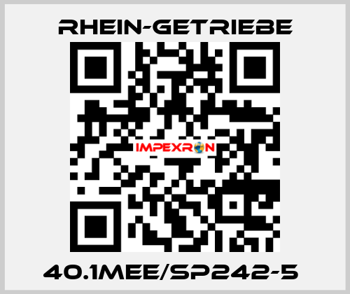 40.1MEE/SP242-5  Rhein-Getriebe
