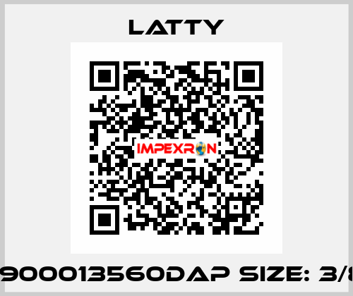 P900013560DAP size: 3/8  Latty