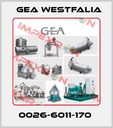0026-6011-170  Gea Westfalia