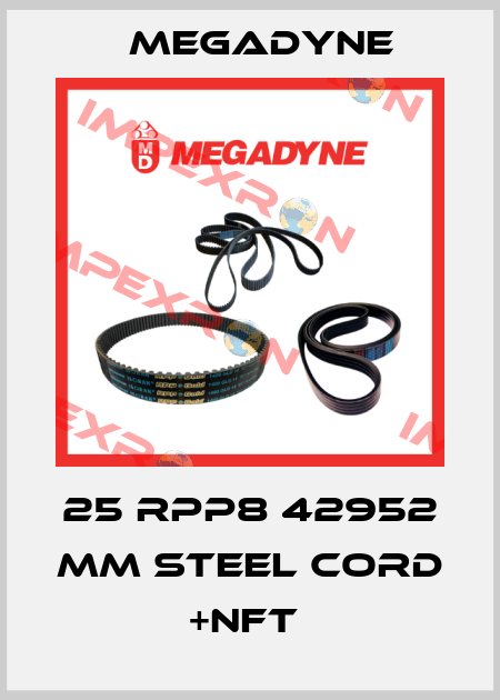 25 RPP8 42952 mm Steel cord +NFT  Megadyne
