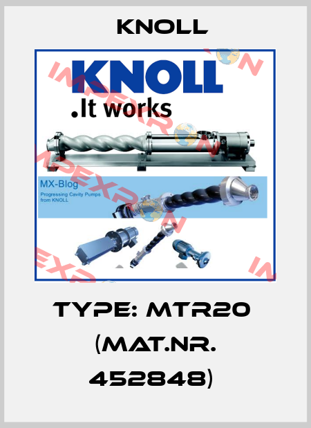 Type: MTR20  (Mat.Nr. 452848)  KNOLL