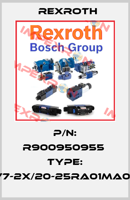 P/N: R900950955  Type: PV7-2X/20-25RA01MA0-10 Rexroth