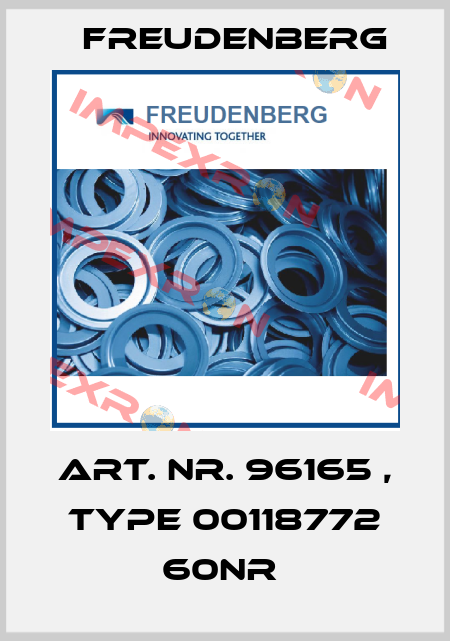 Art. Nr. 96165 , type 00118772 60NR  Freudenberg